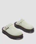 Dr. Martens Zebzag EH Grüne Wildleder Clogs