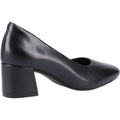 Hush Puppies Alicia Court Shoe Leder Damen Schwarze Absätze