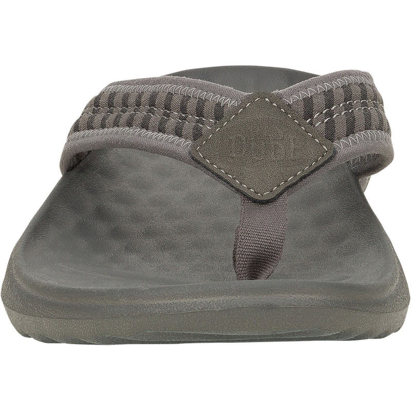 HEYDUDE Myers Flip Nu Prep Baumwollmischung Herren Flip Flops In Schwarz/Granitgrau