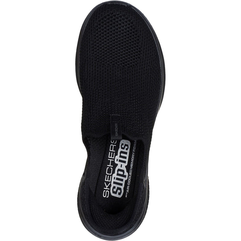 Skechers Ultra Flex 3.0 Easy Win Textile Damen-Sneaker In Schwarz