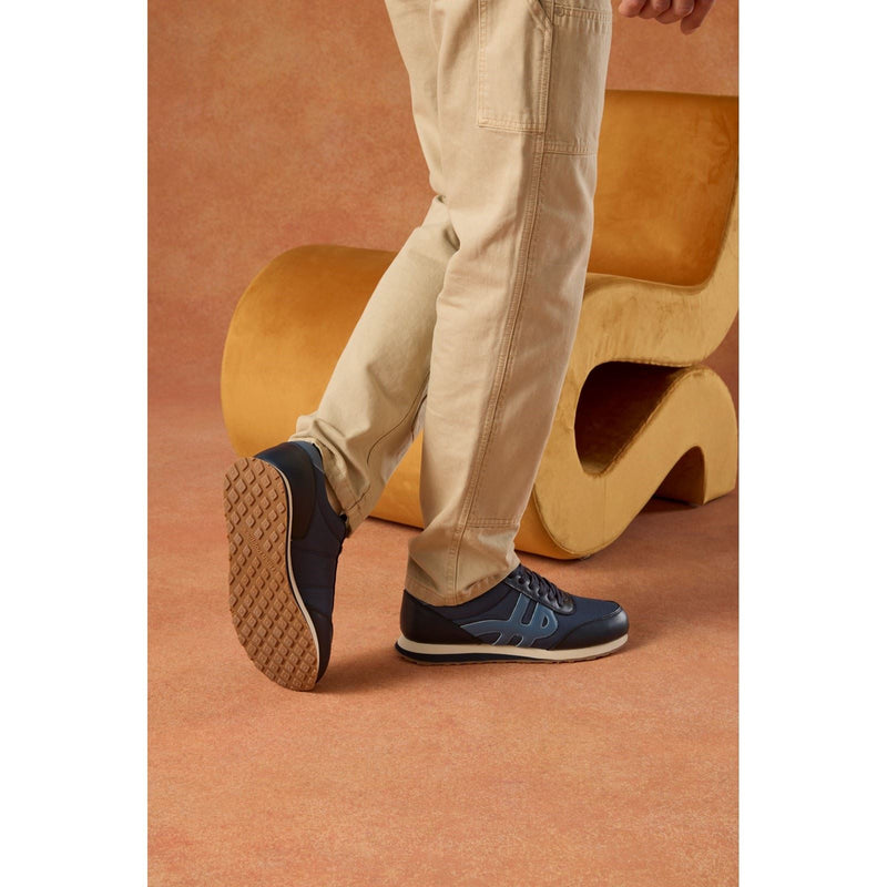 Hush Puppies Seventy8 Herrenblaue Ledersneaker