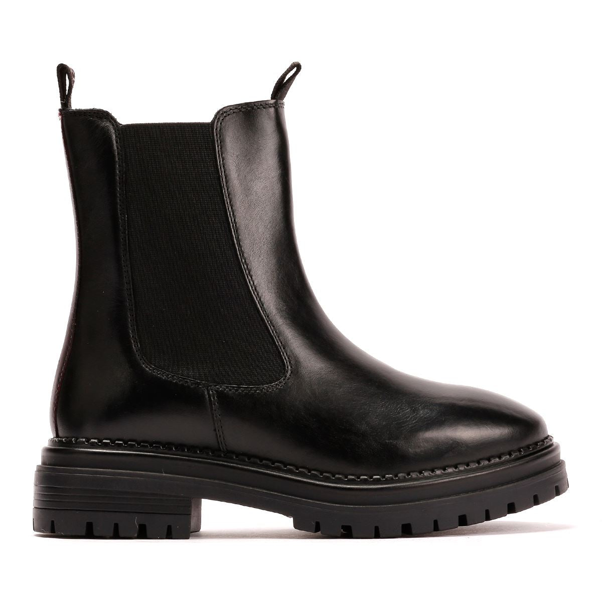 Osprey London The Hampton Chelsea Leder Damen Schwarze Stiefel