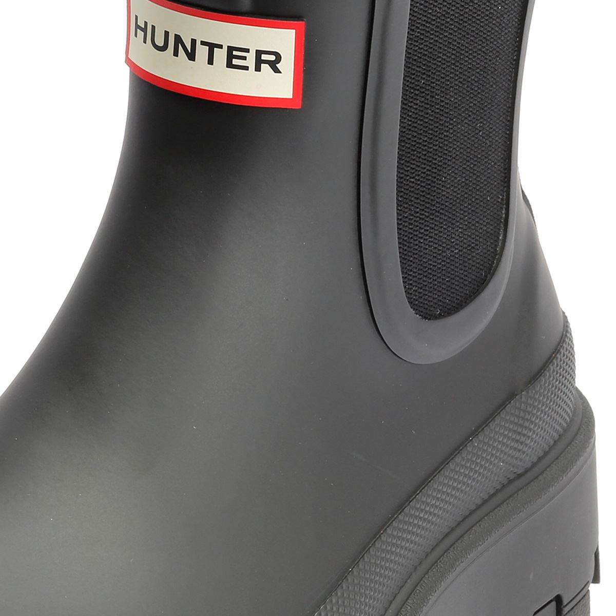 Hunter Elements Chelsea Gummi Damen Schwarze Farbe Gummistiefel