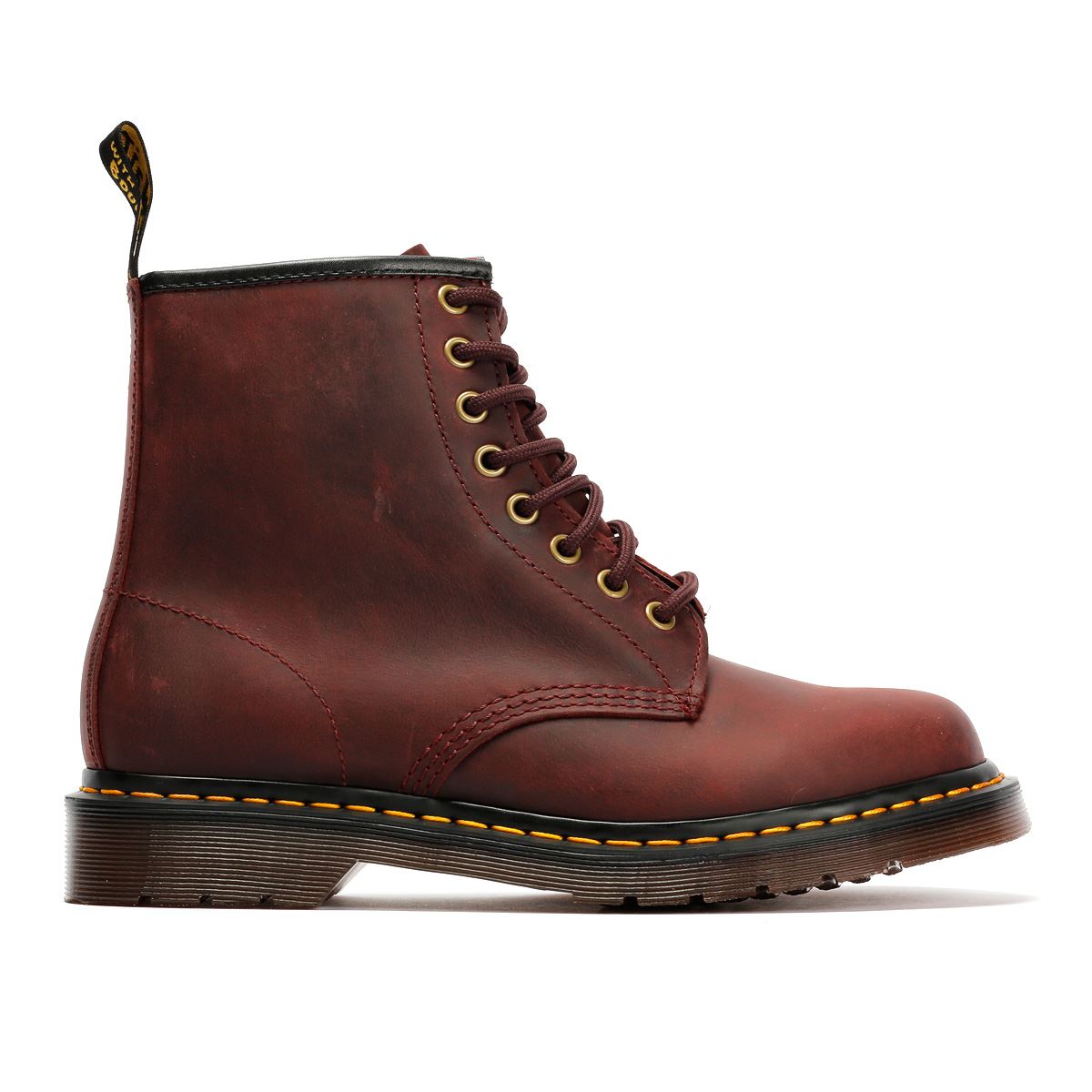 Dr. Martens 1460 Crazy Horse Lederrote Stiefel