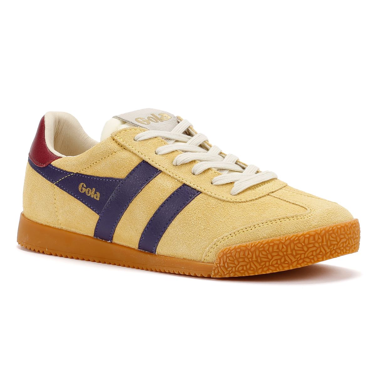 Gola Elan Damen Wildleder Sneaker In Gelb
