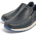 Pod Sean Herren Bootsschuhe Aus Leder In Marineblau