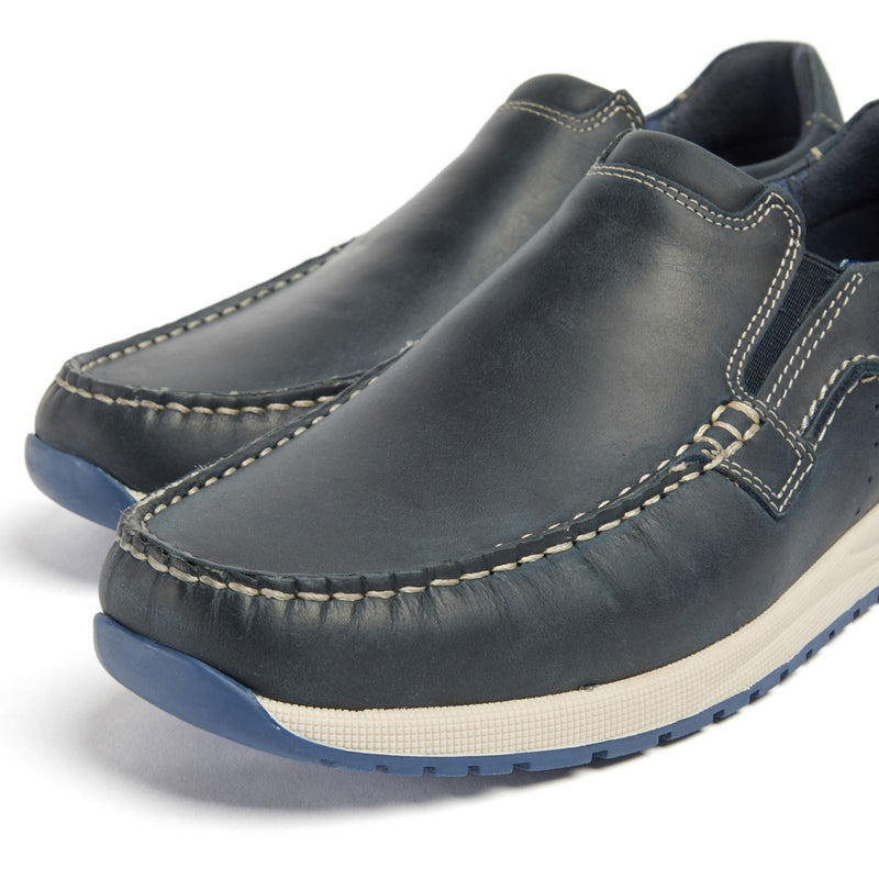 Pod Sean Herren Bootsschuhe Aus Leder In Marineblau