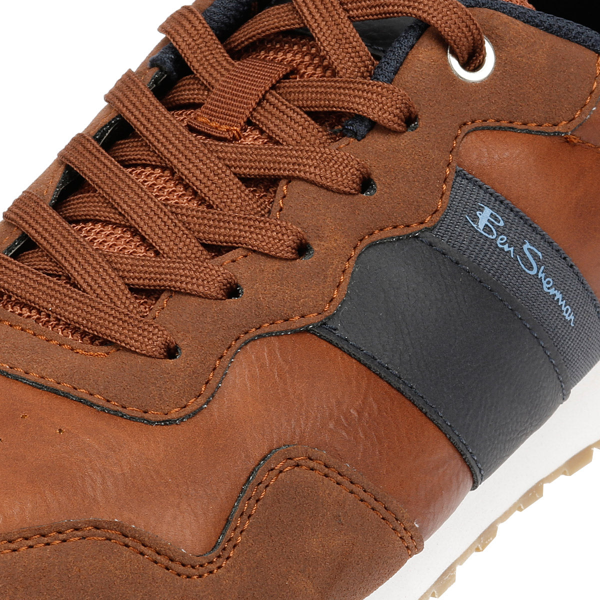 Ben Sherman Owen Retro Herren Braun Sneaker
