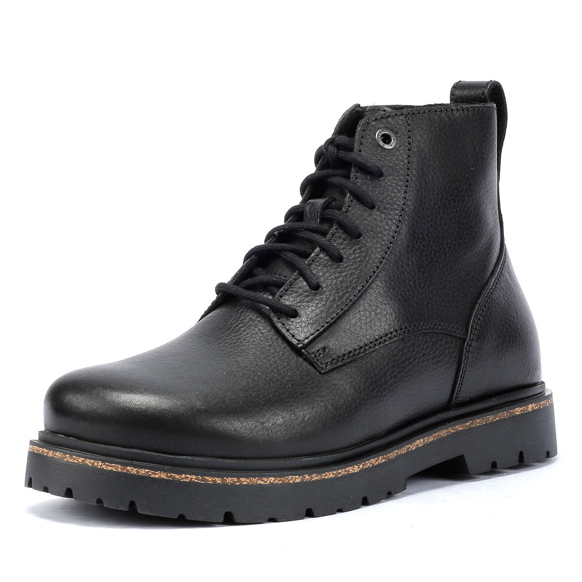 Birkenstock Highwood Lace Mid Damenlederstiefel In Schwarz
