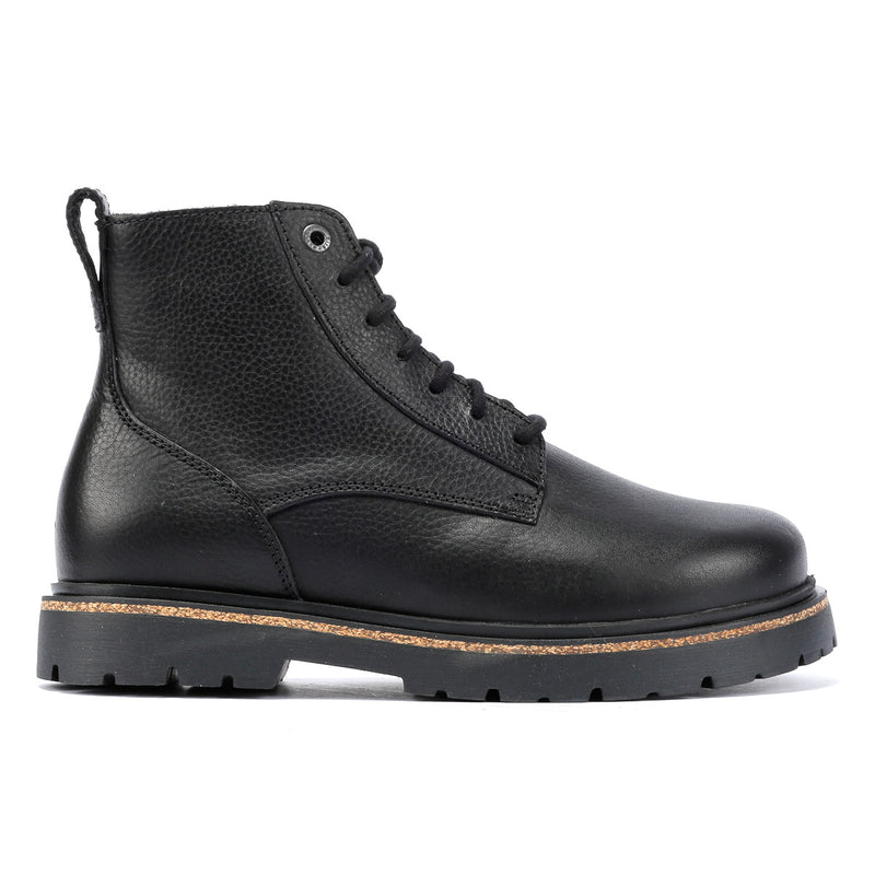 Birkenstock Highwood Lace Mid Damenlederstiefel In Schwarz