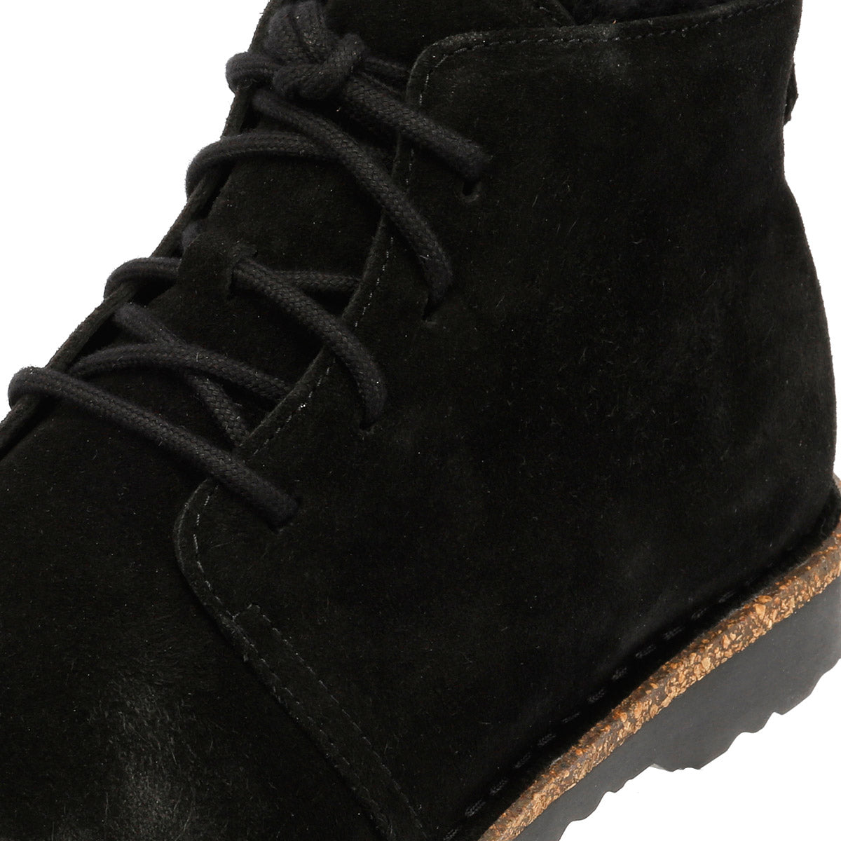 Birkenstock Uppsala Mid Shearling Damenstiefel Aus Schwarzem Wildleder