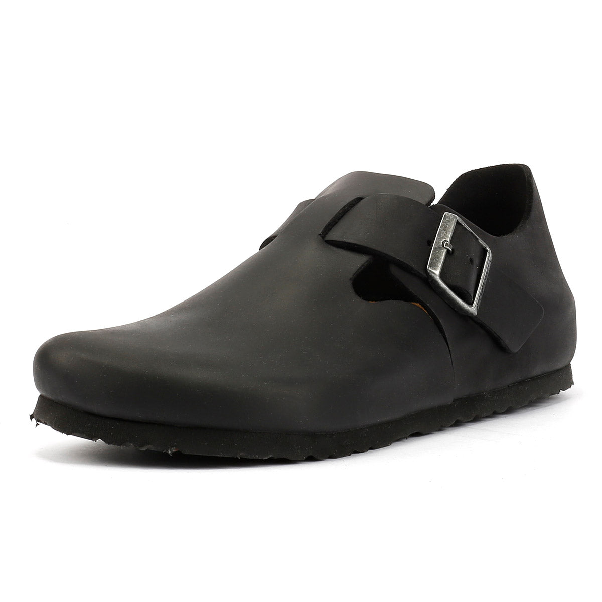 Birkenstock London Leder Damenschuhe Schwarz