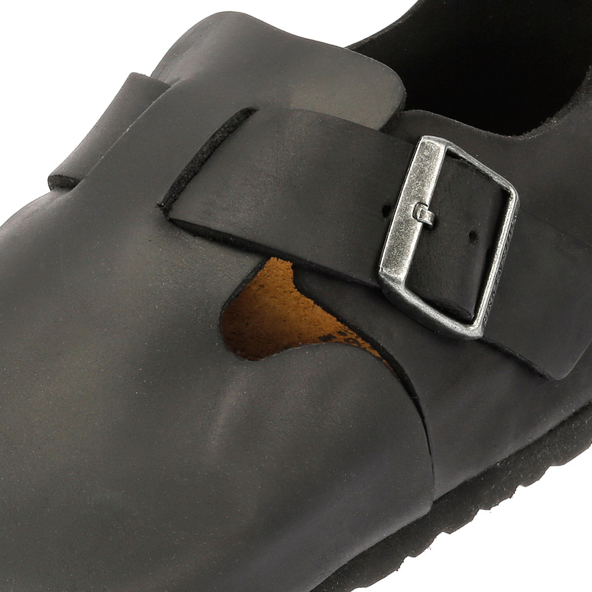 Birkenstock London Leder Damenschuhe Schwarz