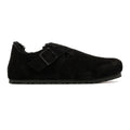 Birkenstock London Shearling Wildlederschuhe In Schwarz