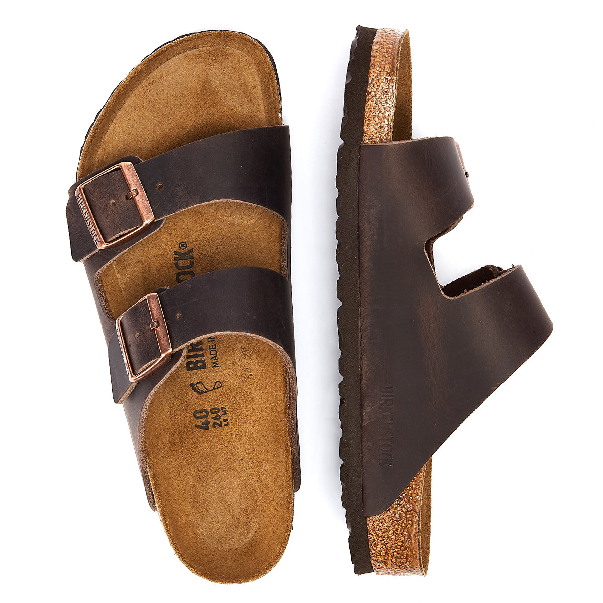 Birkenstock Arizona Birko-Flor Damen Braun Schmal Sandalen