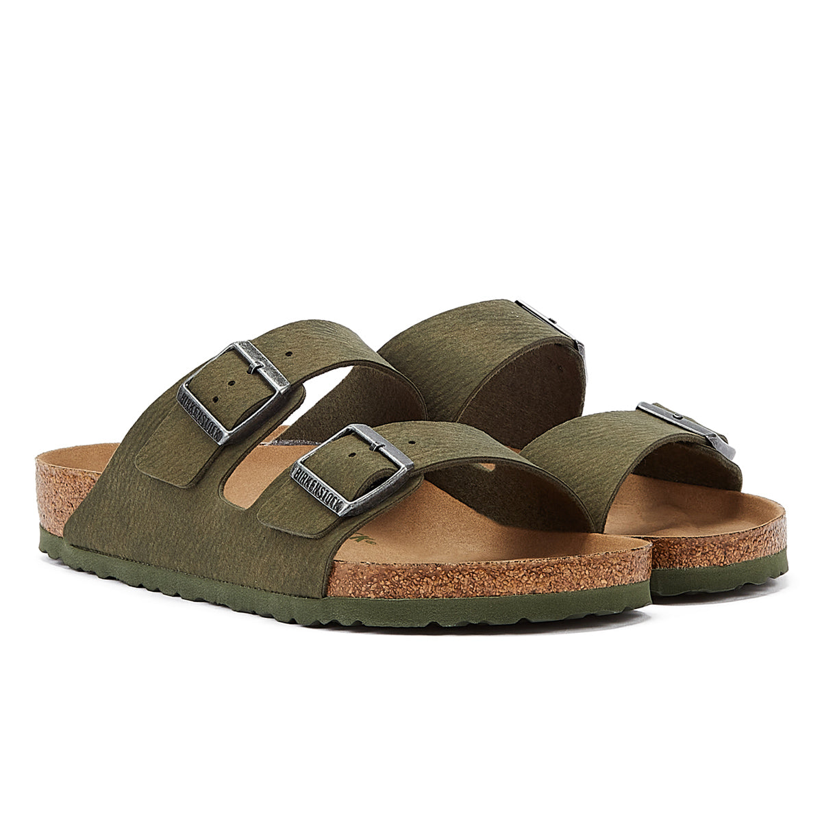 Birkenstock Arizona Vegan Herren Wüstenstaub Thymian Sandalen
