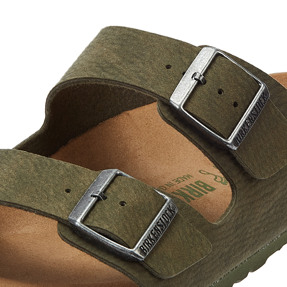 Birkenstock Arizona Vegan Herren Wüstenstaub Thymian Sandalen