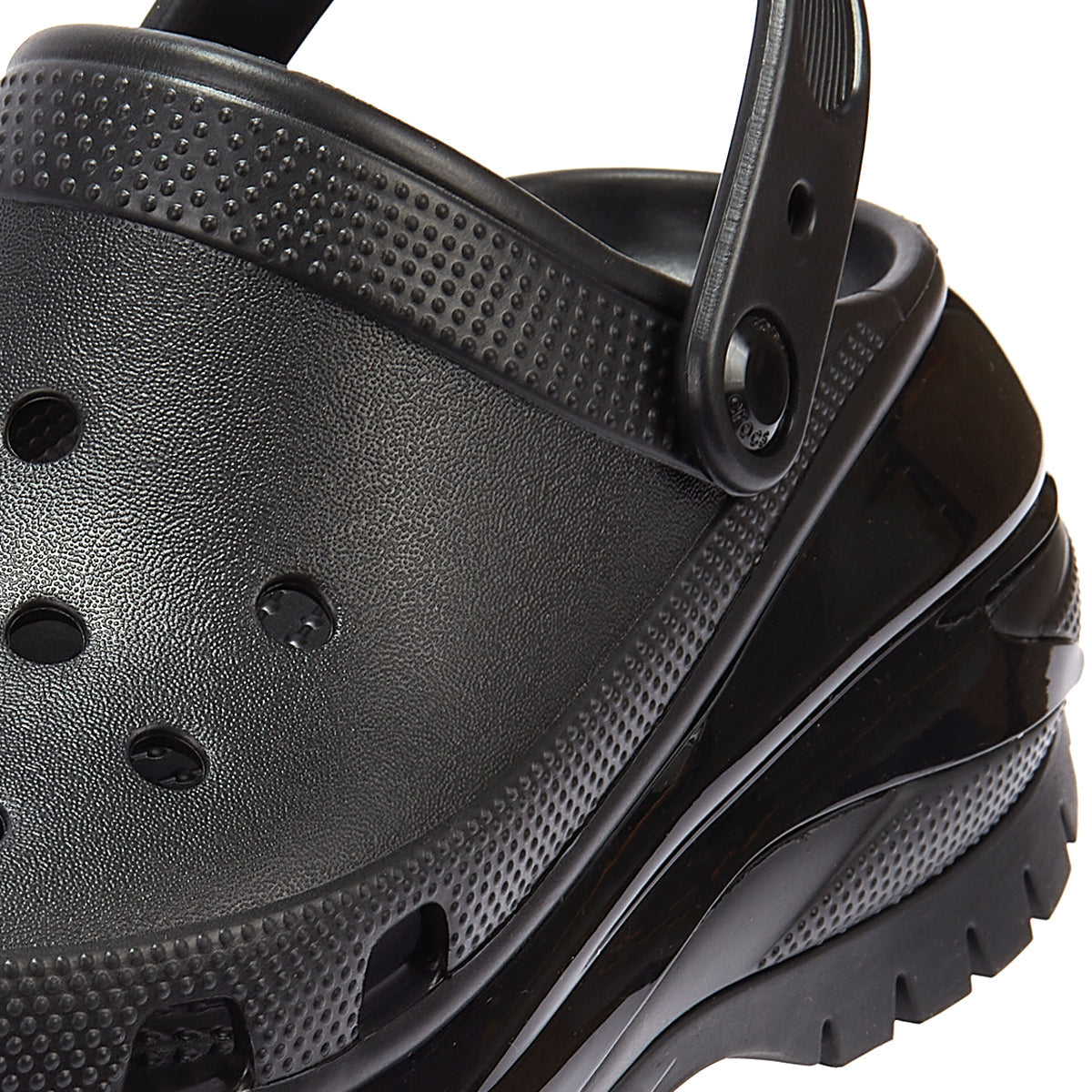 Crocs Classic Mega Crush Damen Schwarz Clogs