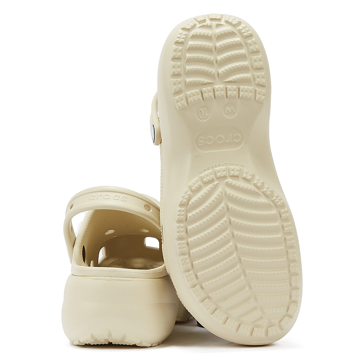 Crocs Platform Damen Knochen Clogs