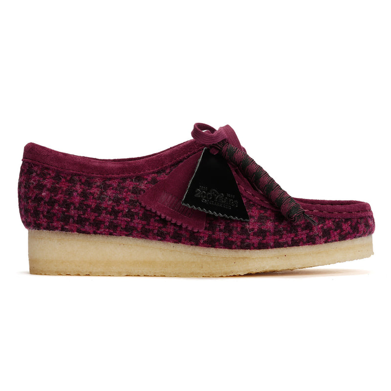 Clarks Originals Wallabee Damen Lila Textilschuhe