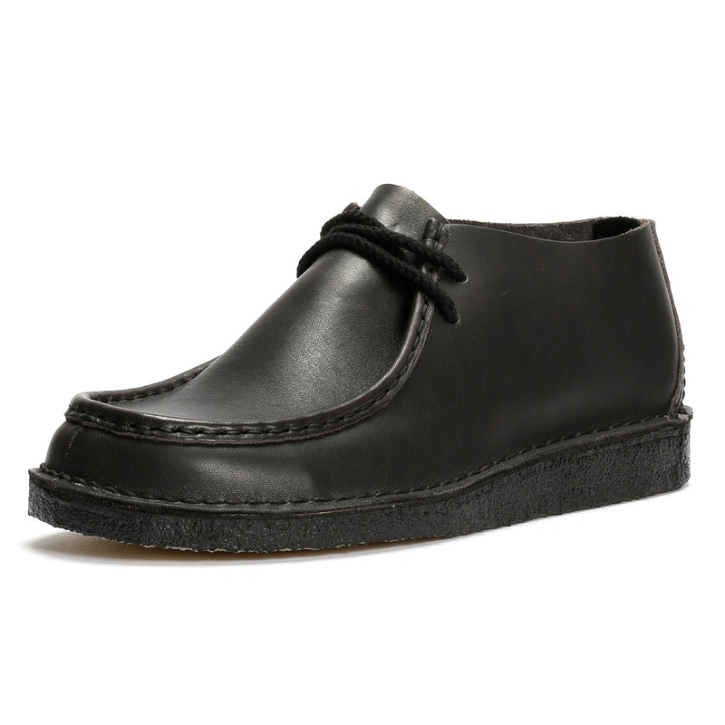 Clarks Originals Desert Nomad Leder Herren Schwarz Schnürschuhe