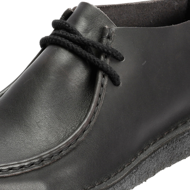 Clarks Originals Desert Nomad Leder Herren Schwarz Schnürschuhe