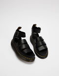 Dr. Martens Clarissa II Quad Damen Schwarz Plateau Sandalen