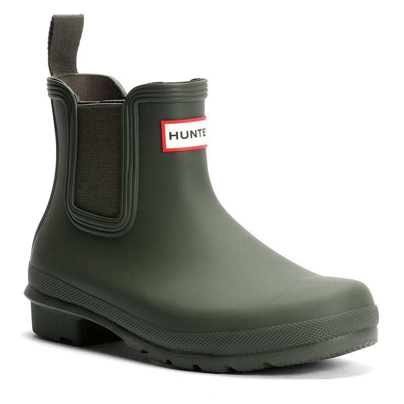 Hunter Original Chelsea Gummi Damen Grüne Gummistiefel