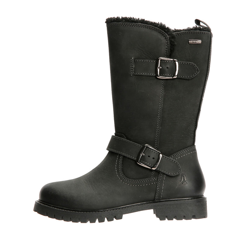 Hush Puppies Winnie Damenlederstiefel In Schwarz