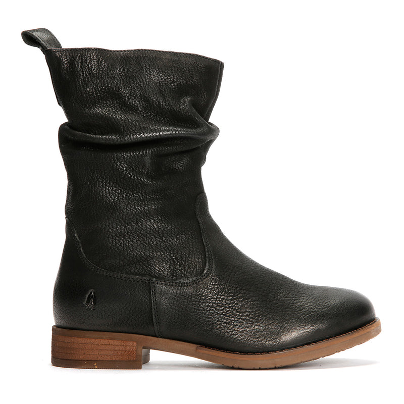 Hush Puppies Emilia Damenlederstiefel In Schwarz
