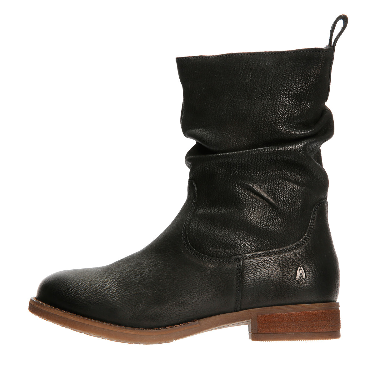 Hush Puppies Emilia Damenlederstiefel In Schwarz
