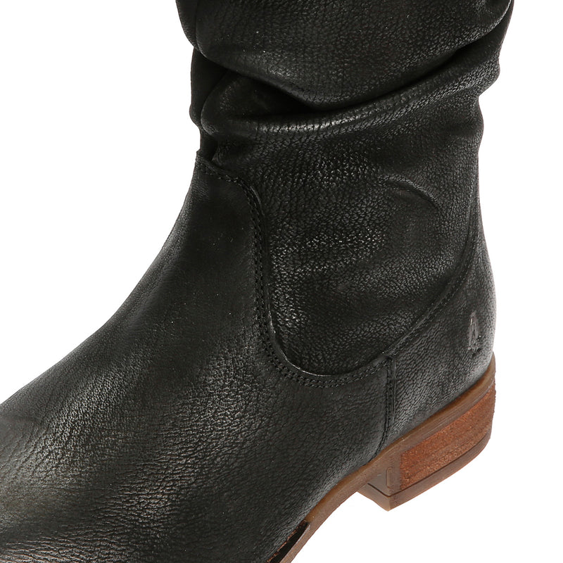 Hush Puppies Emilia Damenlederstiefel In Schwarz