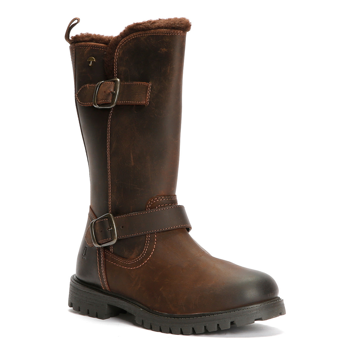 Hush Puppies Winnie Damenstiefel Aus Braunem Leder