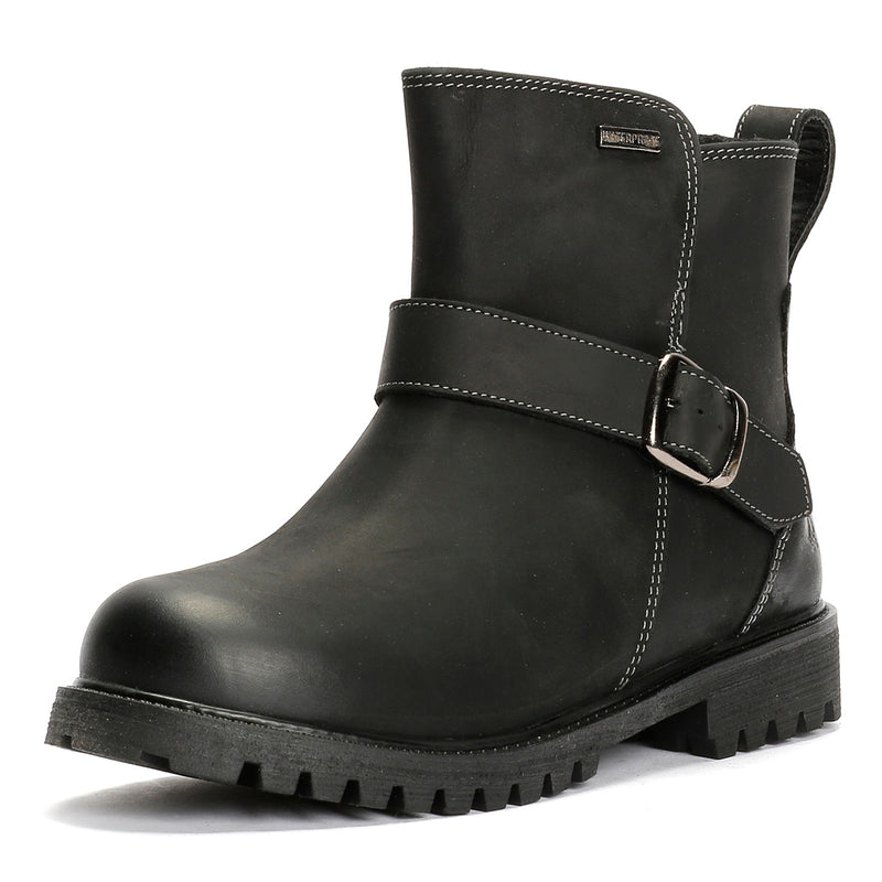 Hush Puppies Wakely Damenlederstiefel In Schwarz