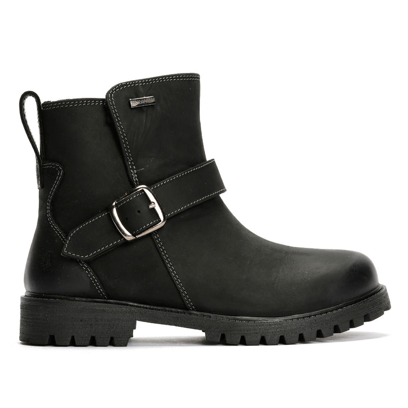 Hush Puppies Wakely Damenlederstiefel In Schwarz