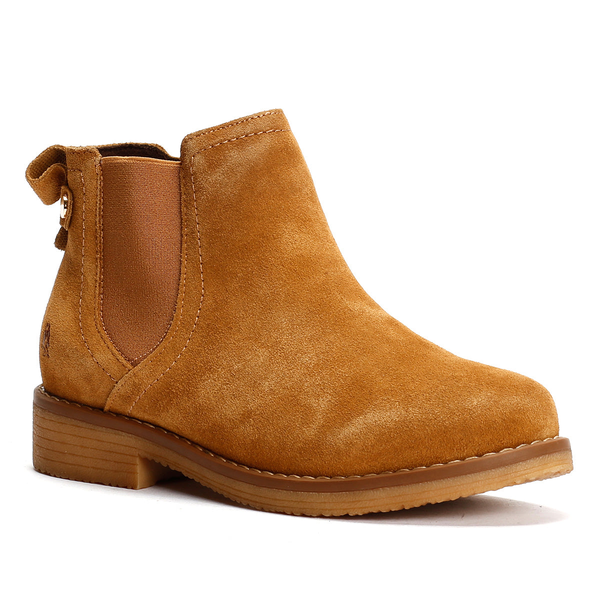 Hush Puppies Maddy Wide Wildleder Damen Stiefeletten In Tan