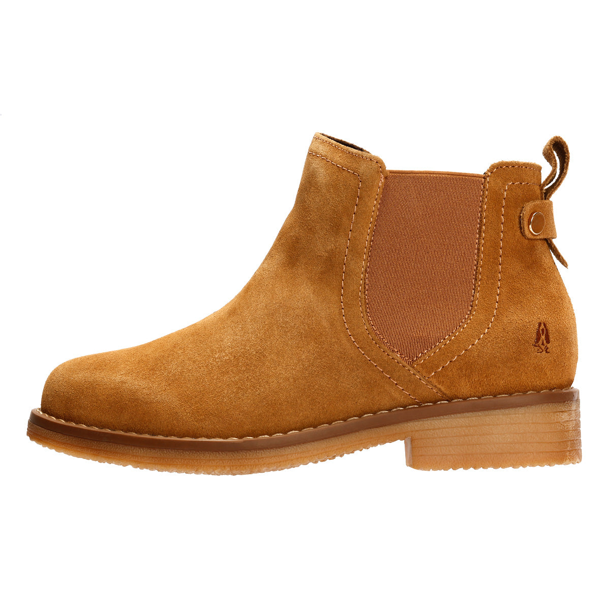 Hush Puppies Maddy Wide Wildleder Damen Stiefeletten In Tan
