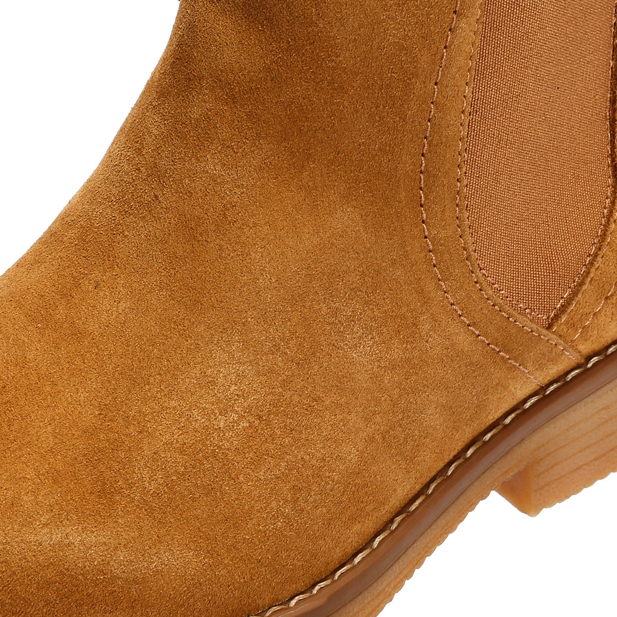 Hush Puppies Maddy Wide Wildleder Damen Stiefeletten In Tan