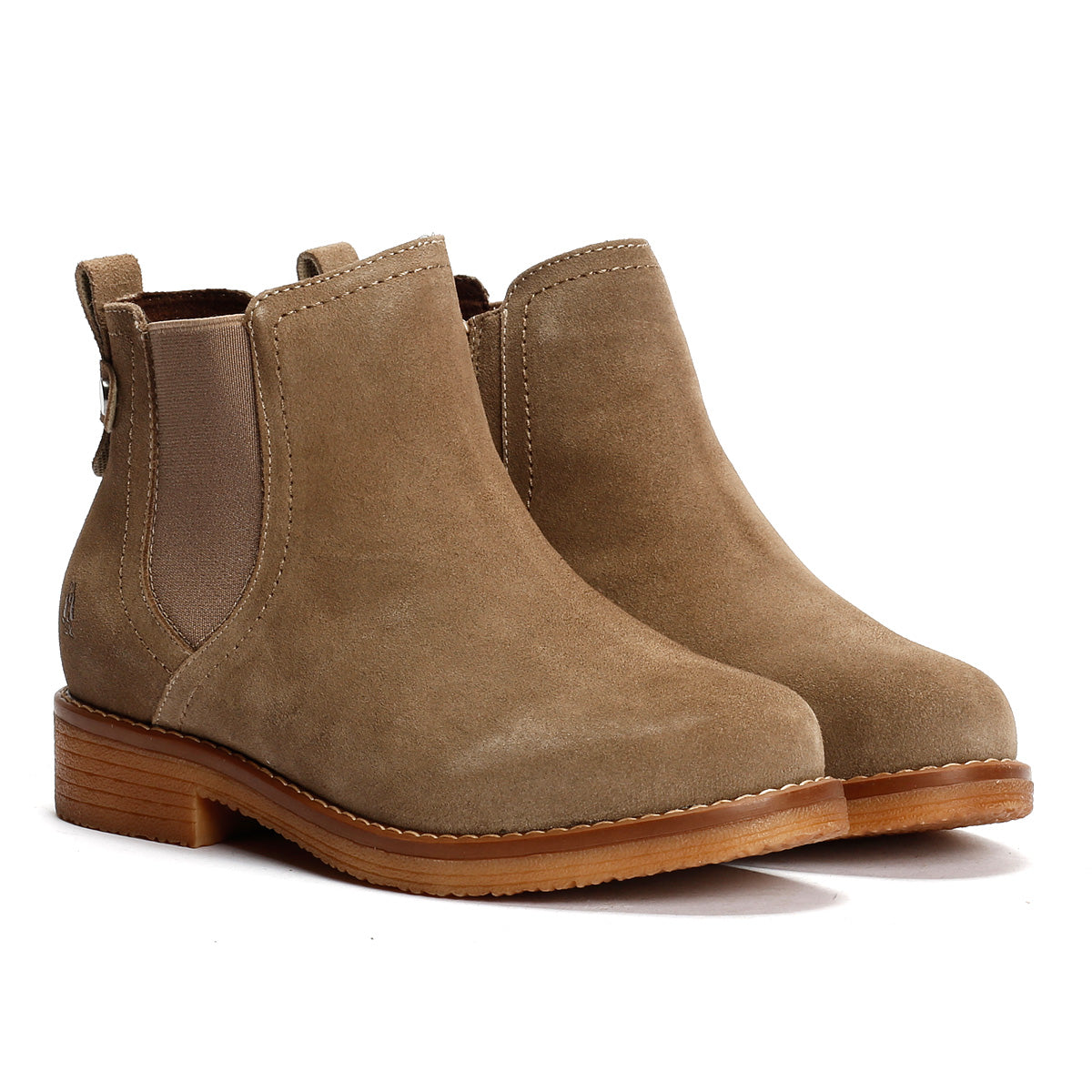 Hush Puppies Maddy Wide Wildleder Damen Graue Stiefel