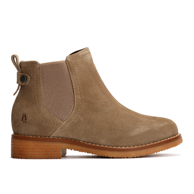 Hush Puppies Maddy Wide Wildleder Damen Graue Stiefel