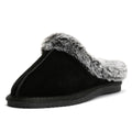 Hush Puppies Amara Wildleder Damen Hausschuhe In Schwarz