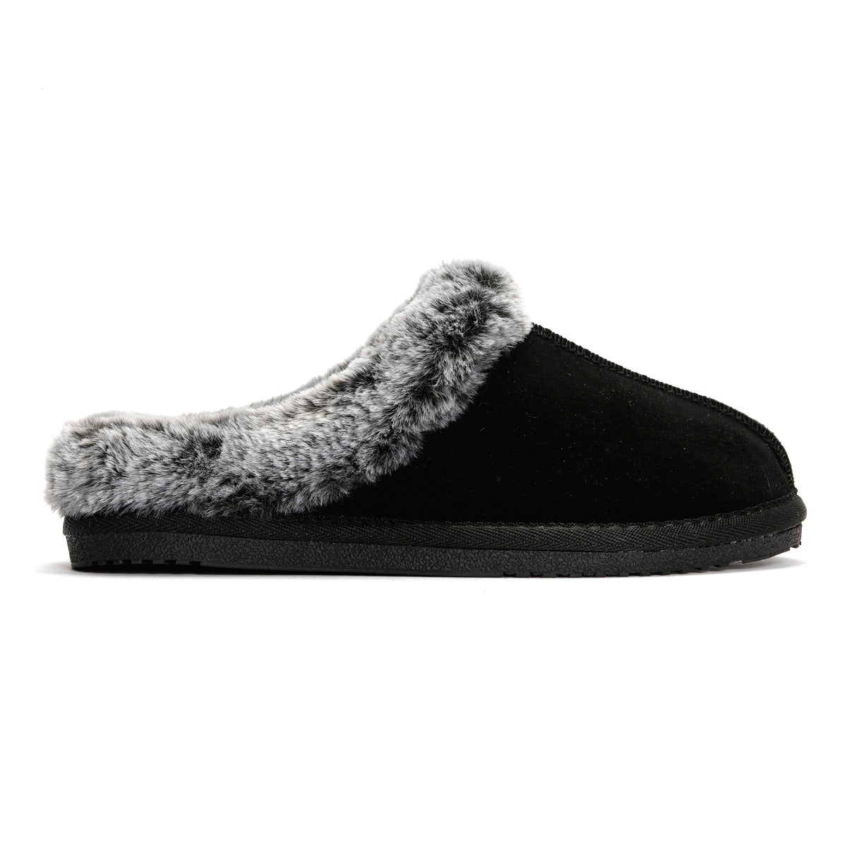 Hush Puppies Amara Wildleder Damen Hausschuhe In Schwarz