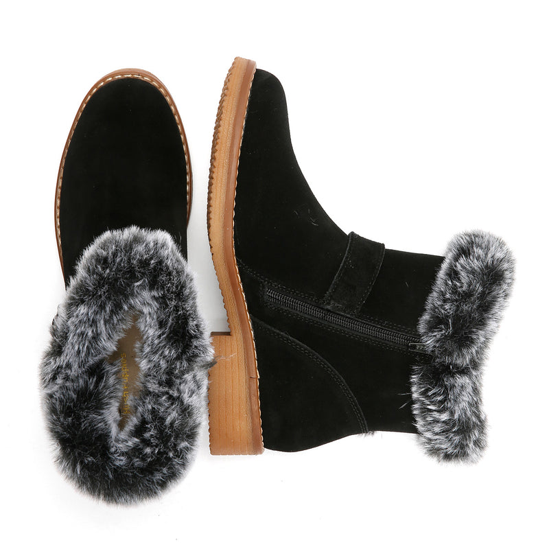 Hush Puppies Hannah Damenstiefel Aus Schwarzem Wildleder