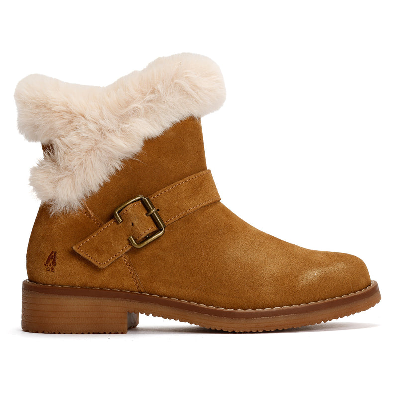 Hush Puppies Hannah Wildleder Damen Stiefeletten In Tan