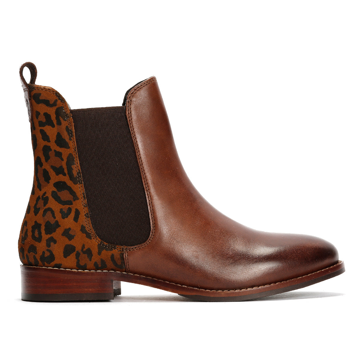 Hush Puppies Colette Wildleder Damen Leopardenstiefel