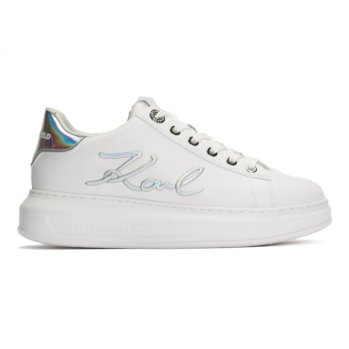 Karl Lagerfeld Kapri Signa Lace Damen Weiß / Schillernde Turnschuhe