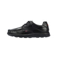 Kickers Youth Reasan Lace Jungen Schwarze Lederschnürschuhe