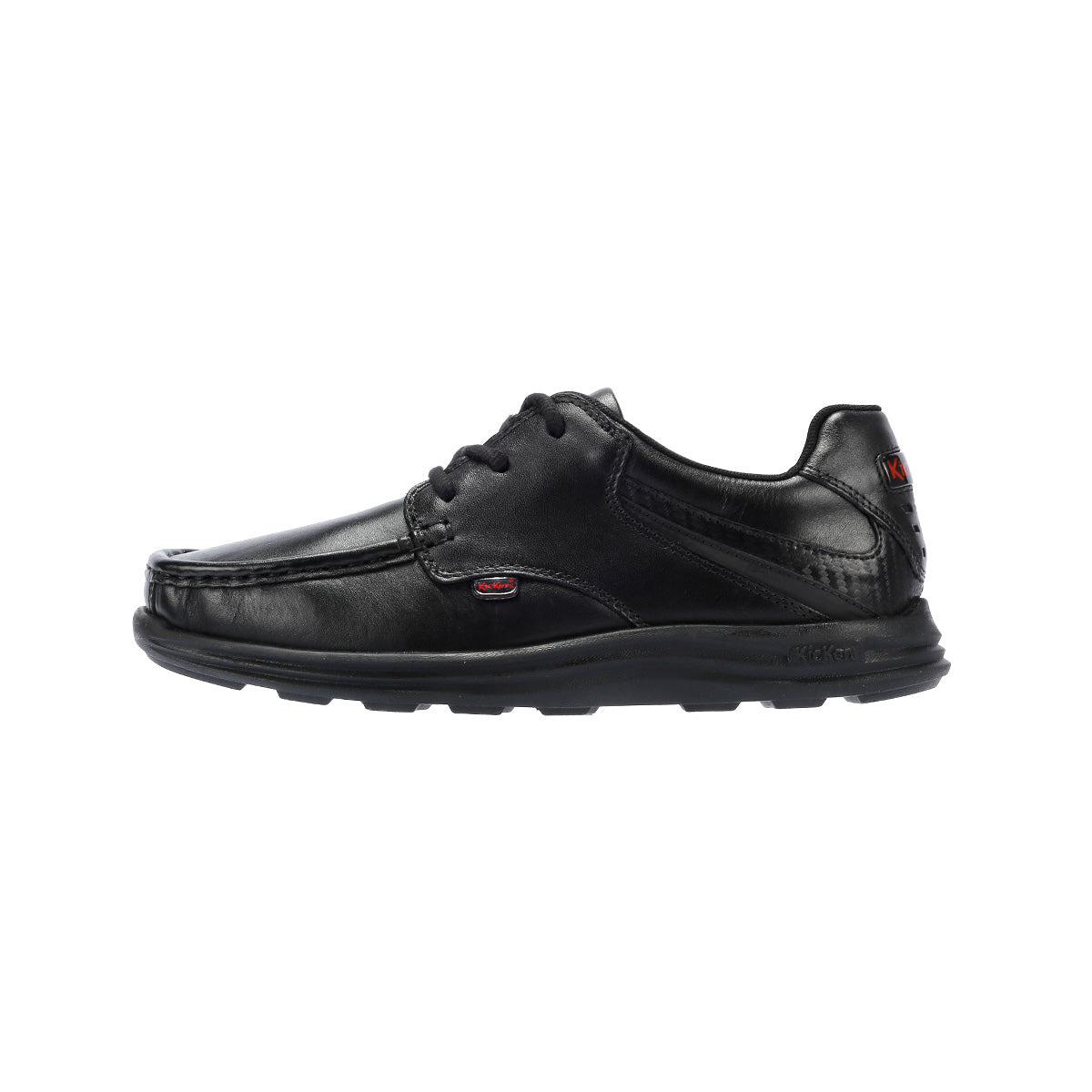 Kickers Youth Reasan Lace Jungen Schwarze Lederschnürschuhe
