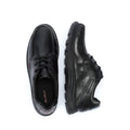 Kickers Youth Reasan Lace Jungen Schwarze Lederschnürschuhe
