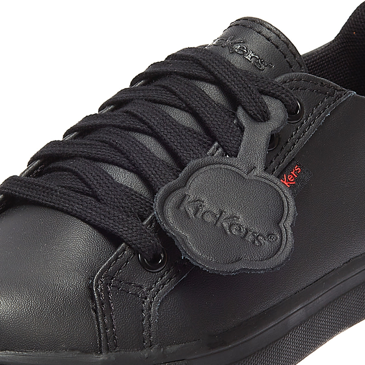 Kickers Tovni Lacer Leder Junior Schwarz Turnschuhe
